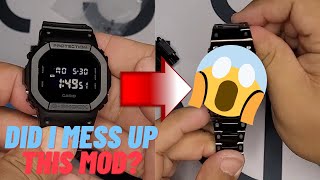 Gshock DW5600BB mod does not go as planned! Plus, new giveaway!