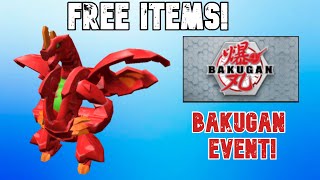 New FREE Items! | How to get Drago Companion | Bakugan Event