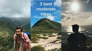 top 3 moderate hikes on oahu