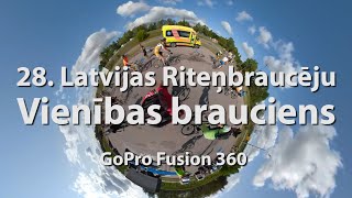 28. Latvijas Riteņbraucēju Vienības brauciens - 360 grādu video