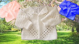 Gilet au Crochet toutes tailles Hexagone 🌺💕