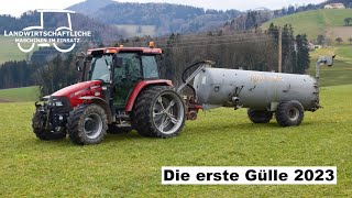 Saisonstart! | Gülle fahren mit einem Case JXU 95 und Vakutec Güllefass | Düngen | Landwirtschaft