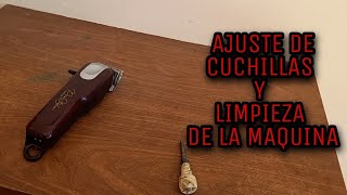 Como ajustar las cuchillas de cortar pelo y desarmar (limpieza)