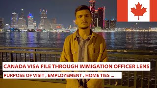 Canada Visa File through Immigration Officer’s Lens | Study In Canada | Pakistan To Canada | India