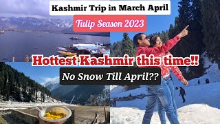 Kashmir Trip in April 2023| Tulip Garden Opening Date| Gulmarg Pahalgam in April| Gulmarg Snowfall