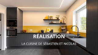 Espace et calme dans la nouvelle cuisine de Sébastien et Nicolas