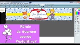 Como fazer rótulo de guaraná usando Photofiltre7