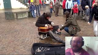 REAGINDO a JACK BROADBENT tocando na rua: ON THE ROAD AGAIN com um cantil... Blues raiz ! 🤘❤️‍🔥🎸