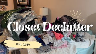 Decluttering my Closet Fall 2024