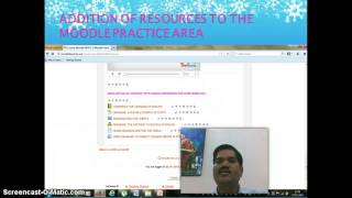 ADDITION OF RESOURCES UNDER MOODLE PRACTICE AREA