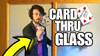 Magic Tutorial - SIGNED CARD THRU GLASS (No duplicates, no camera tricks)