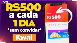 Ganhe até $500,00 por DIA no KWAI 😱 [SEM CONVIDAR USANDO ESSE BUG] Como Ganhar Dinheiro no Kwai