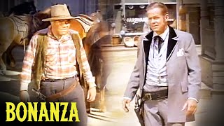 Eskith And Gideon Showdown | Bonanza | Badge Without Honor