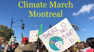 Montreal Climate March-Greta Thunberg (Swedish Environmental Activist) visited Montreal (Sept.2019)