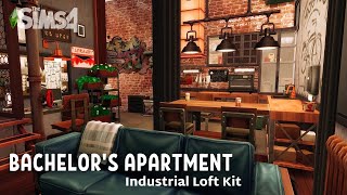 Квартира холостяка || The Sims 4: INDUSTRIAL LOFT KIT || Stop Motion [No CC]