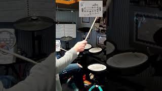 Snare Drum Pattern Number 3 in 2/4 time #jazz #swing #fastswing #fastjazz #warmup #drumgroove #drums