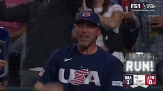 Trea turner Solo Home Run! USA vs Japan Highlights Final