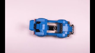 Blue Sports Car Speedbuild (LEGO City 60285 MOC)