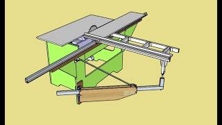 Serra esquadrejadeira com braço articulado passo a passo