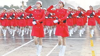 4K-Rare 2019 National Day military parade female militia formation training/罕見的2019國慶閱兵女民兵方隊訓練和閱兵彩排