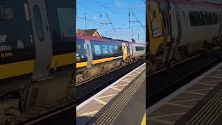 Grand Central 221 142 passing Grantham