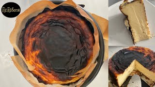 San Sebastian Cheesecake shqip | torte me djath | basque burnt cheesecake