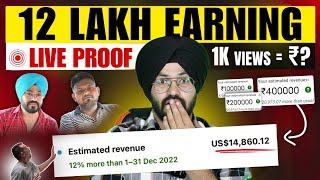 10 लाख रुपया महीना ! YouTube earning reveal @NityakSupport | Youtube Earning Kaise kare ?