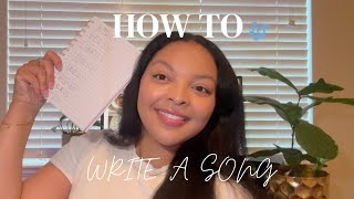 How To Write A Song | Beginner Friendly