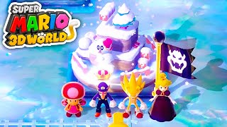 Super Mario 3D World - 4 Player Co-Op #05 (Waluigi, Toadette, Shadow Queen, Sonic)