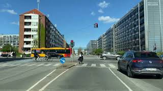 Driving In Denmark 🇩🇰, Copenhagen  Downtown Capital of Denmark, Frederiksberg, 4k, UHD, 60fps