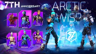 7TH ANNIVERSARY EVENT FF OB45 UPDATE🥳,ARCTIC BLUE BUNDLE RETURN | FREE FIRE NEW EVENT | FF NEW EVENT