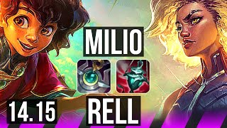 MILIO & Sivir vs RELL & Kai'Sa (SUP) | 1/4/27, Rank 15 Milio | EUNE Challenger | 14.15