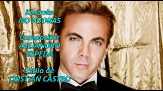 Mi Karaoke - No Podrás - Cristian Castro +6