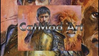 Jaime Lannister (Game of Thrones) Nikolaj Coster-Waldau /watercolor