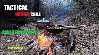 Cocina de conejo ahumado BUSHCRAFT, preparación con manteca y al sartén | Fin de temporada 2022