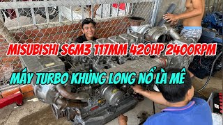 (Đã Bán)Bán Động Cơ Mitsubishi S6M3 420hp 2400Rpm Số 3,0 Chỉ 159tr 0923,5555,97 Tâm| Tâm Vlog