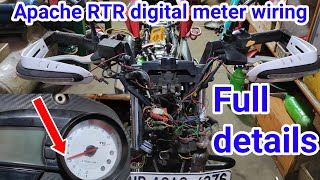 Apache rtr 180 digital meter not working | apache neutral light problem