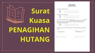 Surat Kuasa Penagihan Hutang