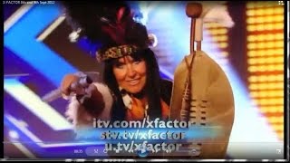 Donna Africa seen on TV in The X factor as Zulu Warrior Poet