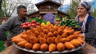 Cooking Classic Köfte : Turkish Stuffed Kibbeh | Mediterranean Food