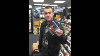 Marty Mone Delivering His New Album Into Stewart's Music Shop Dungannon