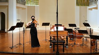 Bach: Violin Sonata No. 1 in G Minor BWV 1001 (Adagio). YuEun Gemma Kim, baroque violin 8K video.