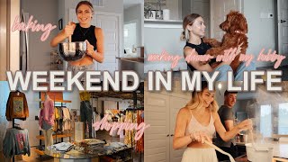 WEEKEND IN MY LIFE | shopping, new fave skincare & baking!