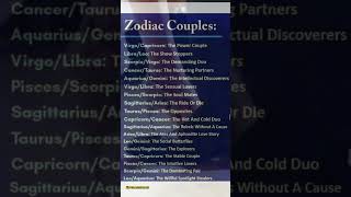 ZODIAC COUPLES 👩‍❤️‍👨 #shorts  #zodiac #youtubeshorts #viral