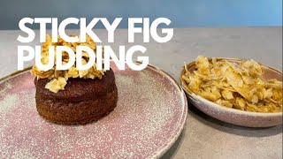 Make our Sticky Fig Pudding with the most delicious caramelized coconut garnish.