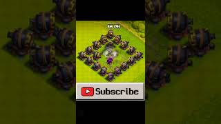 24 Max level Giant Cannon vs 10 Max level 18 Super PEKKA. #coc  #giantcannon #clashofclans