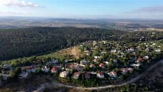 Mavic 2 Pro above Karmei Yosef and HaMaginim Forest at sport mode