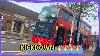 [COOLING FAN/KICKDOWN/REVS/WEIRD DOOR BUZZER] Go-Ahead London DOE51 on Route 151 to Worcester Park