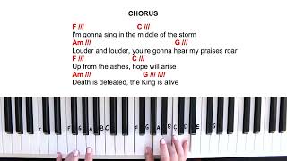 Raise A Hallelujah (4 Chords Play-Along) - Easy Piano Tutorial in C Major | Part 2