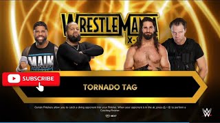 WWE 2K24 JAY USO JIMMY USO VS TEAM SETH ROLLINS TEAM match